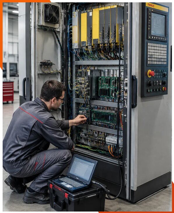 Ремонт систем ЧПУ FANUC промышленных станков в Сосновом Боре